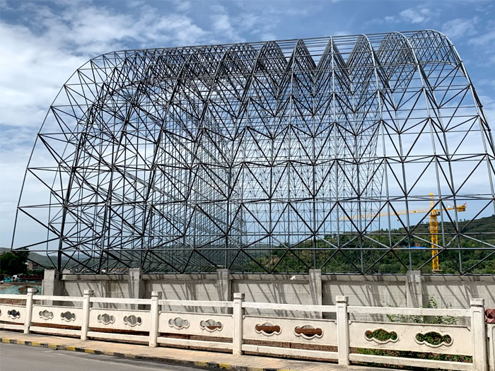 齐齐哈尔山寨矿储煤棚网架